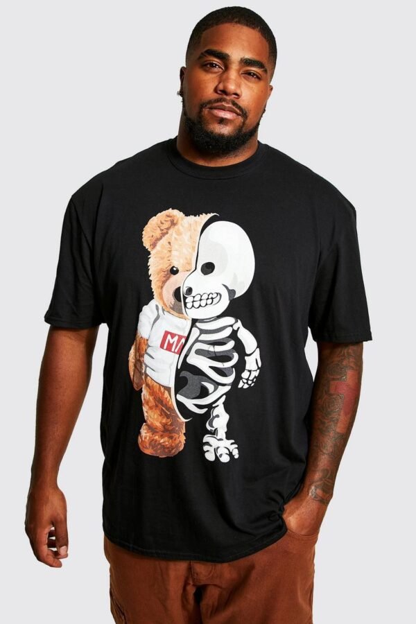 TEDDY PLUS SKELETON GRAPHIC T-SHIRT